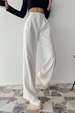 Palazzo-Hose mit weitem Bein und hoher Taille - 2