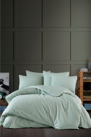 مقعد من القطن الساتين القماش المزدوج المزدوج الصفحة المطوية LUX STRIPPED - VENICA MASCUSE