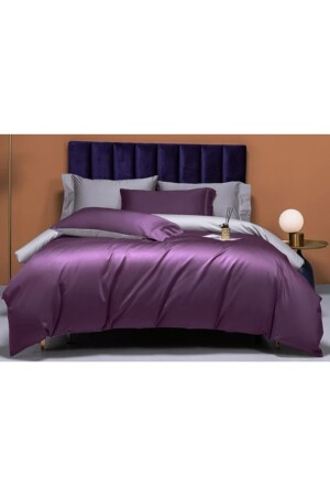 MNZ-Cotton Satin Duvet Cover Set غطاء غطاء غطاء من القطن - AYZEN HOME