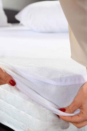 Pamukkale Alez Pamuk Fitted Su Sıvı Geçirmez Yatak Koruyucu Alez (10 Farklı Ebat) PFSGA - Formeya