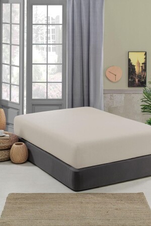 Pamuklu Çift Kişilik Lastikli Çarşaf - Volny