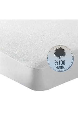 Pamuklu Full Kenar Fitted | Sıvı Geçirmez Alez | Yatak Koruyucu | 4 Mevsim | Anti Alerjik PMKF1 - ET Infinity
