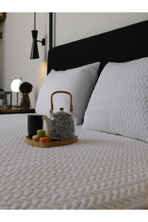 Pamuklu Kapitone Sıvı Geçirmez Yatak Koruyucu Fitted Alez Alez0001 - Elif ADA