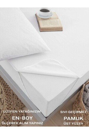 Pamuklu Su Sıvı Geçirmez Tek Kişilik Veya Çift Kişilik Yatak Koruyucu Alez Tüm Ebatlar - Tekstil Home