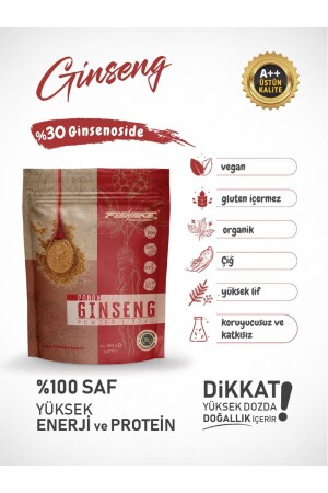 Panax Ginseng-Pulverextrakt, 100 % reine Pflanzenwurzel, Multivitamin und Mineralstoff, 100 g - 3