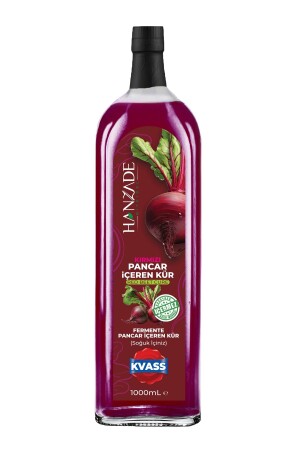 Pancar Kvass Fermente Kırmızı Pancar İçeren Kür 1 Litre Cam Şişe - 9