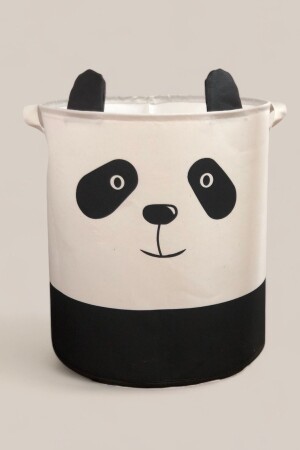 Panda Tasarımlı Bebek Çocuk Odası Düzenleyici Saklama Kutusu Oyuncak Kirli Sepeti 37x40 - 1