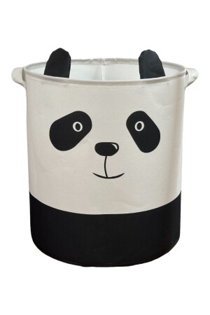 Panda Tasarımlı Bebek Çocuk Odası Düzenleyici Saklama Kutusu Oyuncak Kirli Sepeti 37x40 - 4