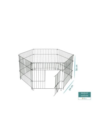 Paneelzaun für Katzen und Hunde 64x56 cm 6 Stück BLG-6456 - 2