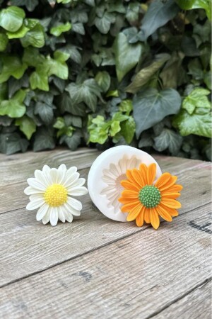 Papatya Çiçek Mum Kalıbı ( Silikon ) 1 Adet - 4