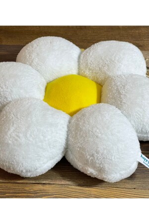 Papatya Dekoratif Peluş Yastık Minder Kırlent - Happyteks