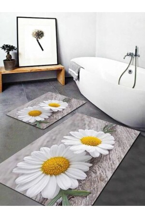 Teppich-Set mit Papatya-Muster (60 x 100/40 x 60) – Papatya WLLY-PAPATYA - WOOLLY HOME COLLECTİON