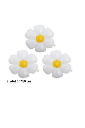 Papatya Folyo Balon 3 Adet 50 cm - Best Parti Doğum Günü Parti Süsleri