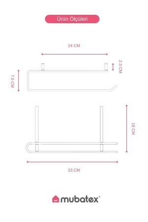 PAPIERHANDTUCHSTÄNDER, HÄNGENDER PAPIERHANDTUCHHALTER, ROLLENHANDTUCHHALTER, ROLLENHANDTUCHHALTER, SCHWARZ - 7