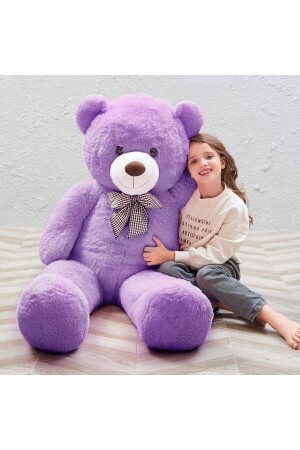 MNZ-Cute Large Plush Teddy Bear with Bow Tie، 130 سم - 100% مقامي - Sole