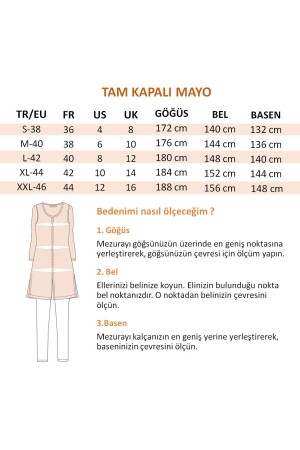 Paraşüt 3’lü Siyah Cep Fermuar Tam Kapalı Tesettür Mayo M2274 2623 - 8