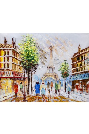 Paris Eiffel Kanvas Tablo90x120 cm PRSEFEL016 - 5