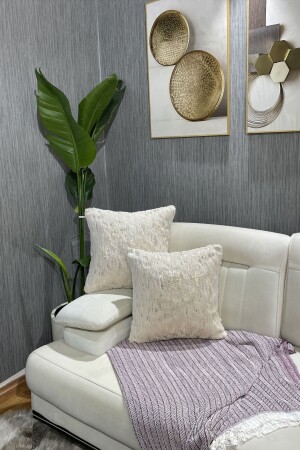 أرنب ذو الذهب من النحو الذهبي أرنب رمي وسادة غطاء مربع - كريم - Paris Life