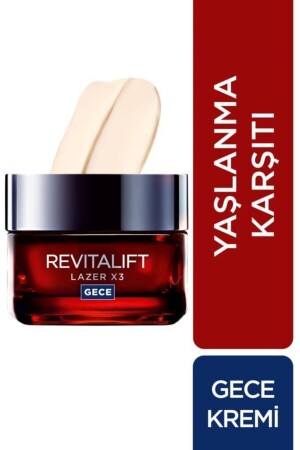 Paris Revitalift Lazer X3 Yaşlanma Karşıtı Gece Kremi 50 Ml 3600522480082 - 2