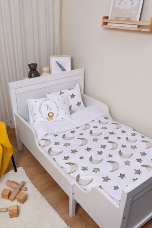 Park Bed Crib Bettbezug-Set (80 x 120) – Buchstabenserie – Löwe – Buchstabe K - 5