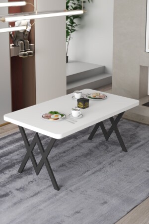 طاولة الطعام المطبخ من طراز MNZ-Parla W المعدنية 70x110 - Cosargroup