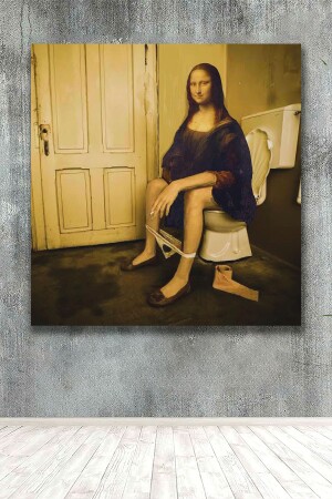 Parody MonaLisa Dekoratif Kanvas Tablo - Printiesplus