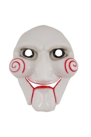 Partidolu Testere Filmi Jigsaw Plastik Parti Maskesi - Pandoli