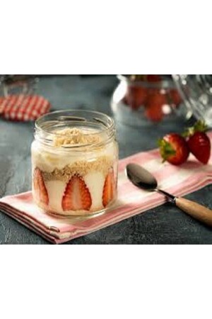 MNZ-Paşabahçe 6-piece Magnolia Glass Jar Magnolia Pudding Container with Metal Lid Magnolia Glass Pudding Dessert Bowl Set - LİZYA BABY