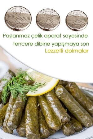 Paslanmaz Çelik Dolma Yaprak Sarma Aparatı - 3 Adet Fma012613 Fma012606 Fma012590 - 6