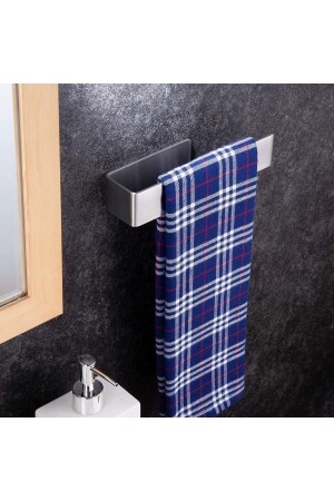 Paslanmaz Çelik Havluluk - Yapışkanlı Sistem - Banyo Lavabo Mutfak ZiftUnique-Stilo - 4