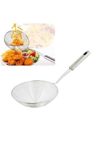 MNZ-الصدأ المقاوم للصدأ البطاطا زوكيني الخضروات التخزين Colander - Colander Scoop مع معقب معدني - Sihirlicam