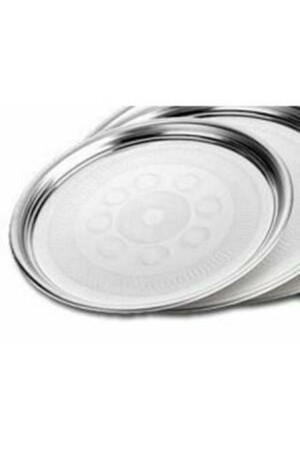 Paslanmaz Çelik Sini 60cm Ömür Boyu Garantili Sofra Temek Tepsisi Süper Kromajlı Yüksek Kalite Çelik tps - istoç