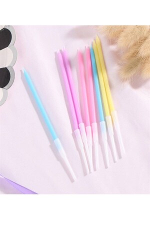 منز-ماكارون الألوان pastel كعكة رقيقة شمعة 8 لترات - Partifabrik