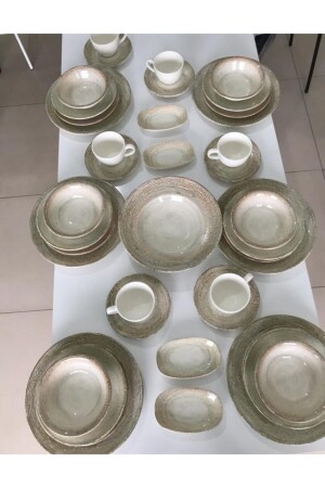 Patera Serisi 53 Parça Yemek Takımı 5678567567567 - Bonna Porselen