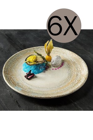 Patera Serisi 6'lı Servis Tabağı 27 Cm A0018 - Bonna