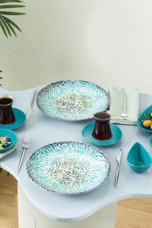 Patina-Porzellan 26-teiliges Frühstücks-/Servierset für 6 Personen 153. 03. 08. 4718 - Karaca