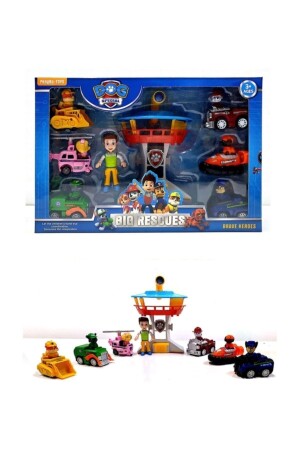 Patrol Rescue Dogs Station Tower Set Spielzeug 8-tlg - Paw