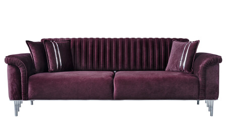 Paula Silver Sofa - 3