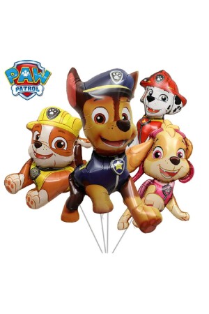 Paw Patrol Geburtstag Skye Marshall Rubble Chase Patrol 4-teiliges Folienballon-Set - 1