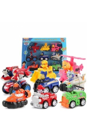 Paw Patrol Set mit 9 Fahrzeugen und 9 Figuren Paw Patrol Set mit 9 Fahrzeugen und 9 Figuren - 1