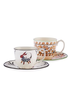 Paye Selçuklu Serie Porzellan-Kaffeetassen-Set für 2 Personen 90 ml 153. 03. 06. 6188 - 1