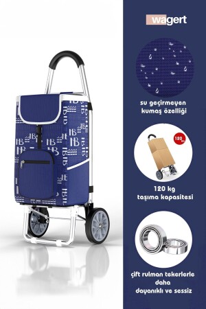 Pazar Arabası Metal Tekerlekli Pazar Arabası - Vadi