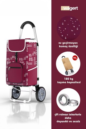 Pazar Arabası Metal Tekerlekli Pazar Arabası - Vadi