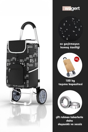 Pazar Arabası Metal Tekerlekli Pazar Arabası - Vadi