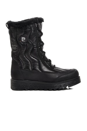 PC-52661 Schwarze Damen-Schneestiefel mit Fell innen - 1