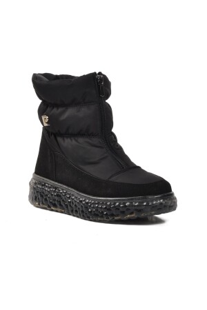 PC-52664 Schwarze Damen-Schneestiefel mit Fell innen - 1