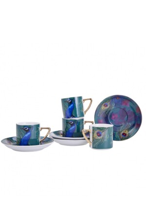 Peacock Set mit 4 Peacock Kaffeetassen 90 ml 153. 03. 07. 3431 - 3