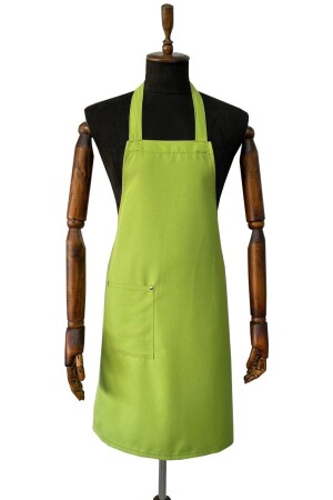 Peak Uniform Red-Fleckenabweisende Gabardine Cook Chef Barista Küchenschürze Unisex - 2