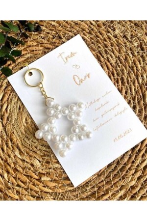 Pearl Star Schlüsselanhänger 15 Souvenir-Versprechen – Verlobung – Henna – Hochzeit – Geburtstag – Mawlid-Geschenk - 2