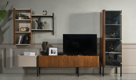 Pearl Tv Ünitesi - Vitrinli - Cadde Yıldız